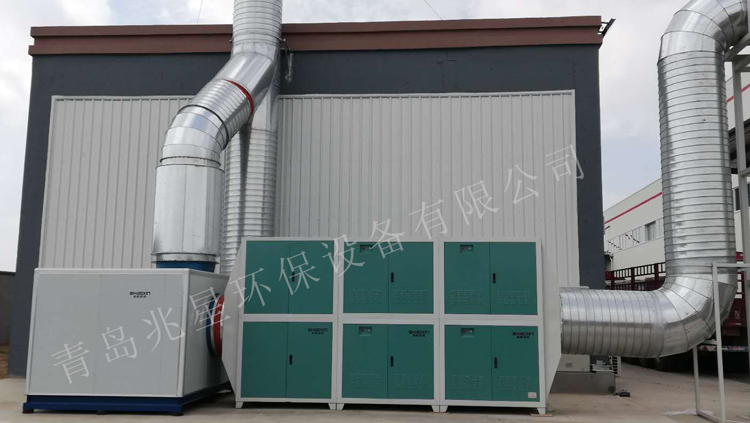 長春富維安道拓(青島分公司)廢氣凈化設(shè)備安裝完成